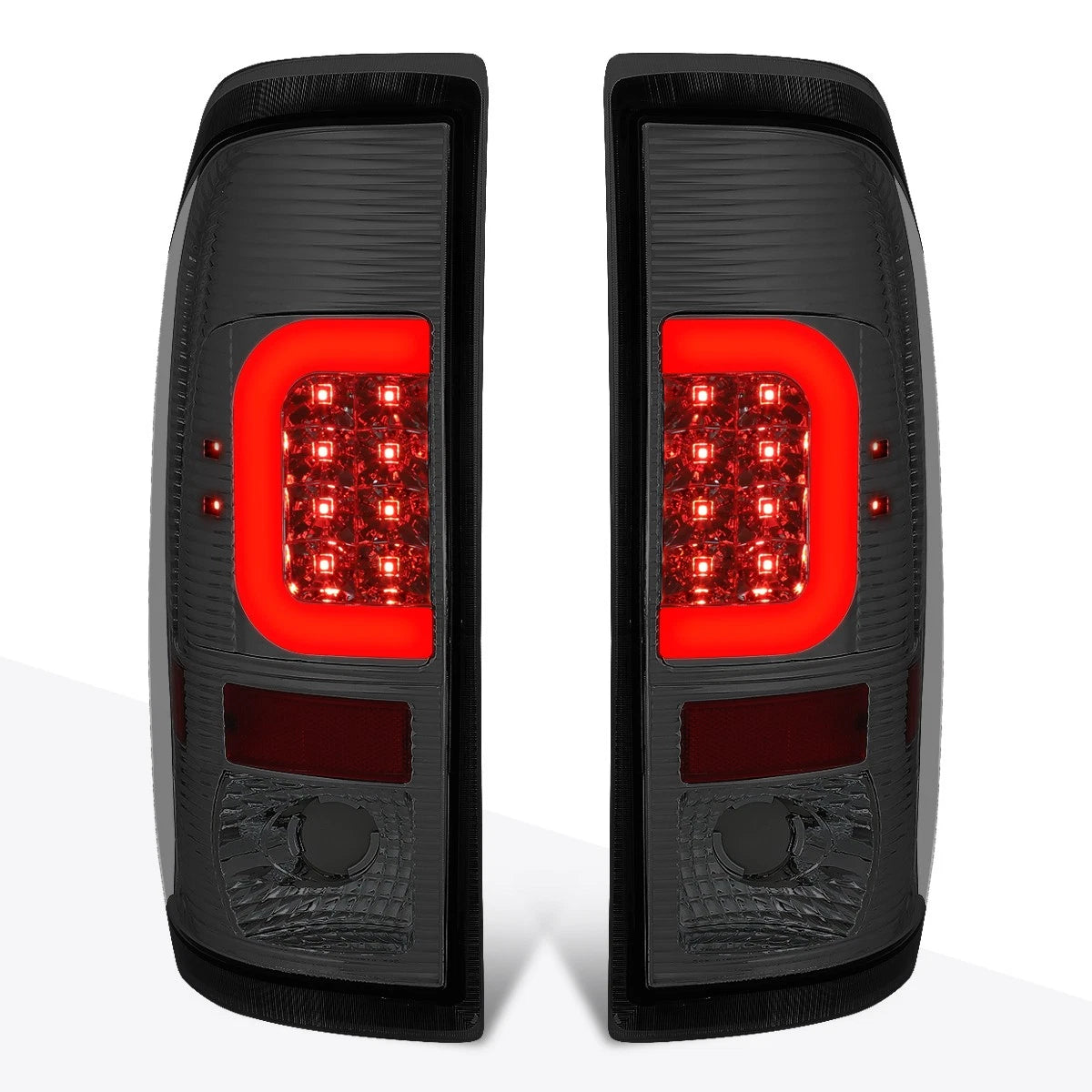3D LED C-Bar Tail Light for Ford Super Duty (1997–2007) Smoked