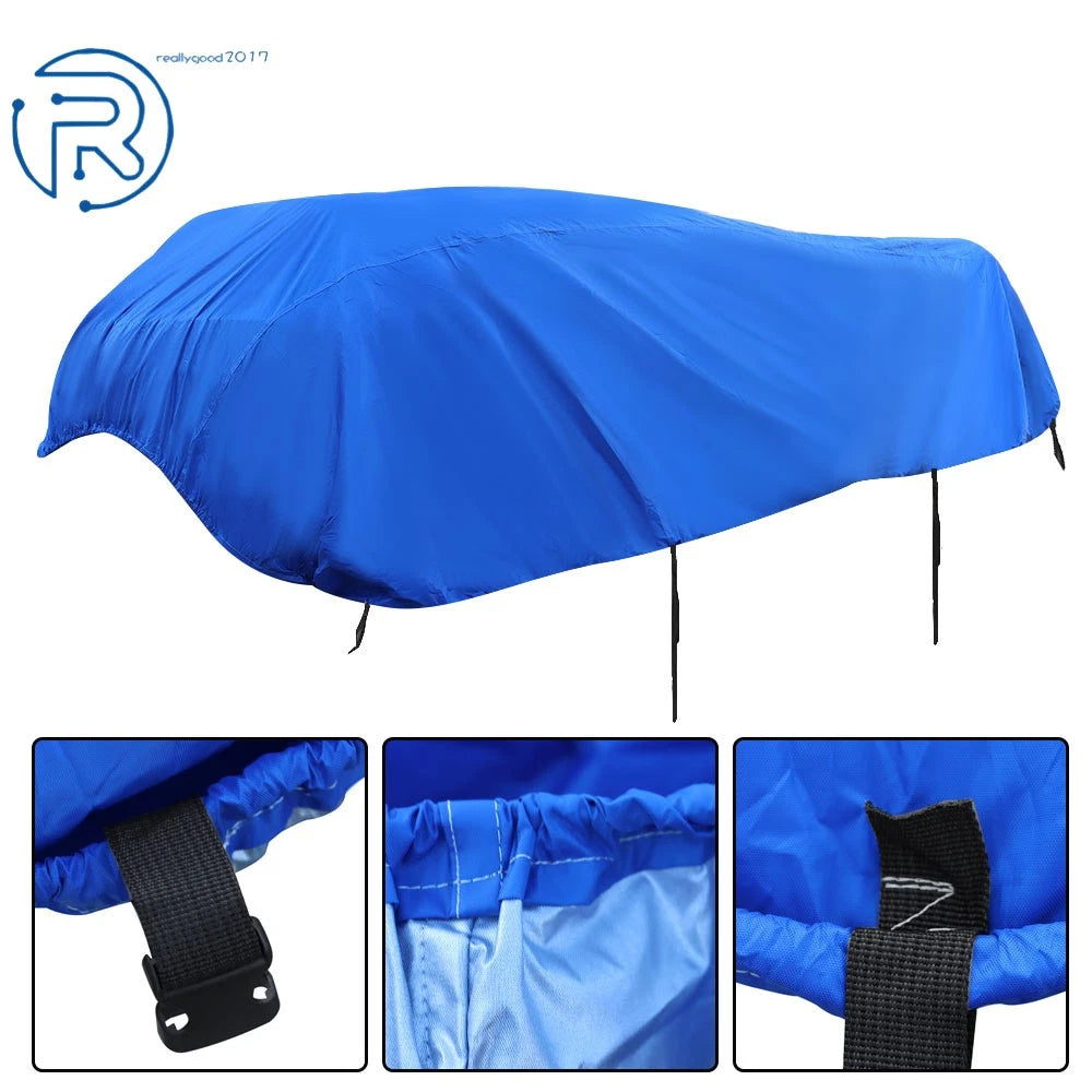 Boat Cover for Pontoon (17-20 ft) - Heavy Duty, Dust Resistant