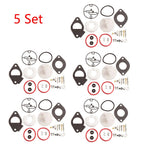 Set of 5 Carburetor Rebuild Kits for Nikki Briggs & Stratton (796184)