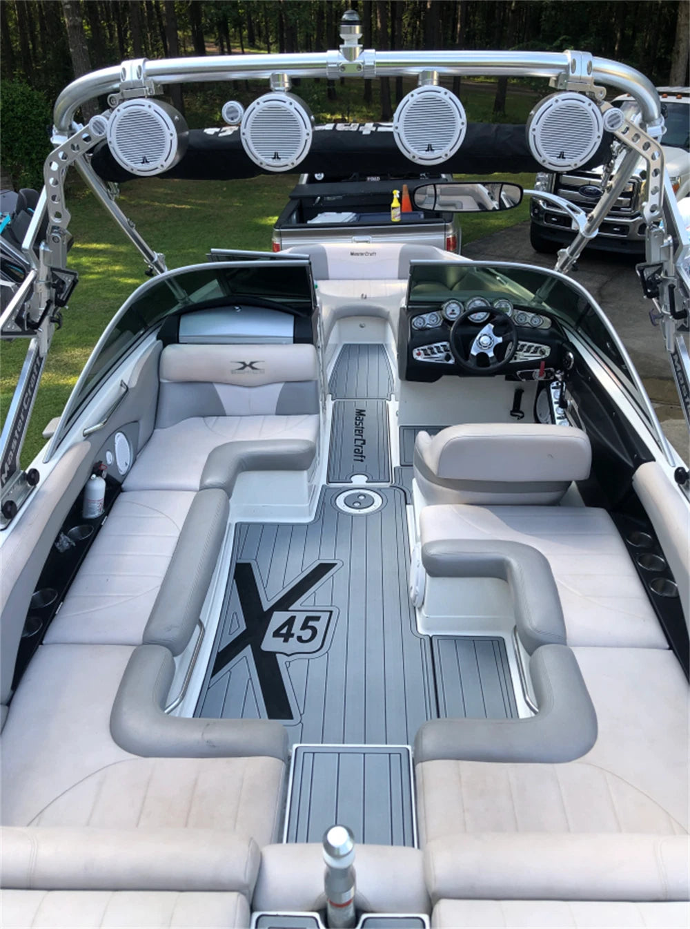 EVA Foam Cockpit Pad for Centurion Escalade (2002) - Teak Deck Floor Mat