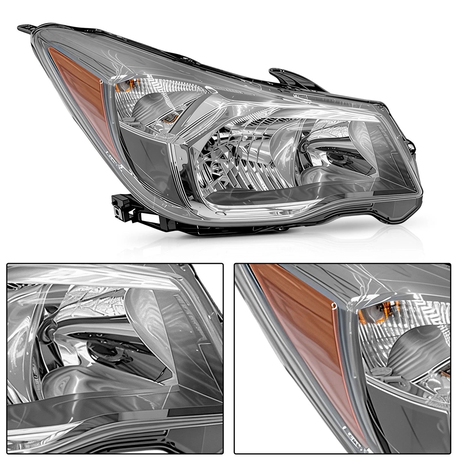 Pair Halogen Headlights for Subaru Forester (2014-2016) Turbo