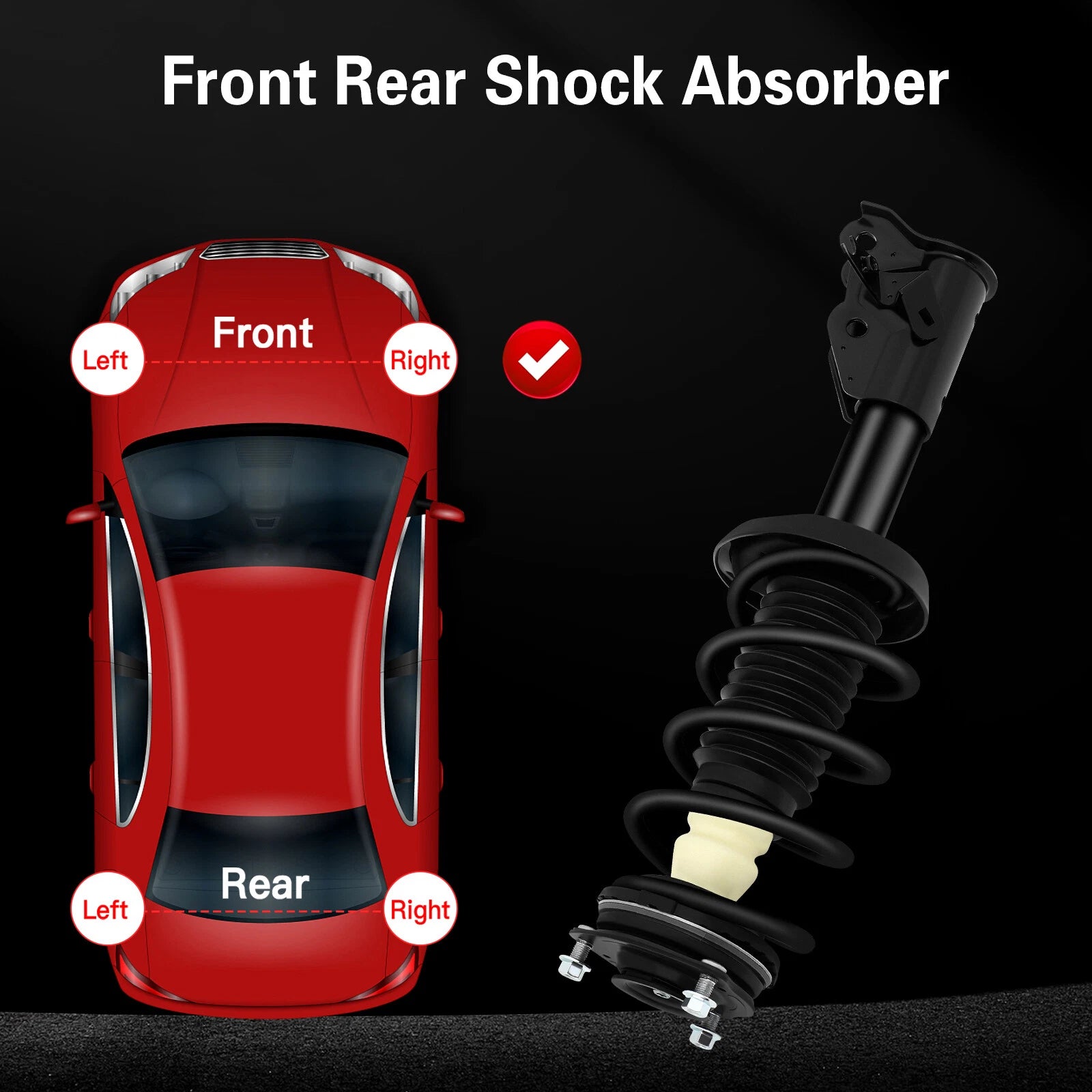 Front Complete Struts with Coil Spring & Mounts for Honda Civic (2006-2011)