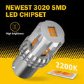 2X 1157 Amber Yellow LED Turn Signal Bulbs for