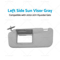 Front Left Sun Visor for Hyundai Getz (2002–2011) Gray