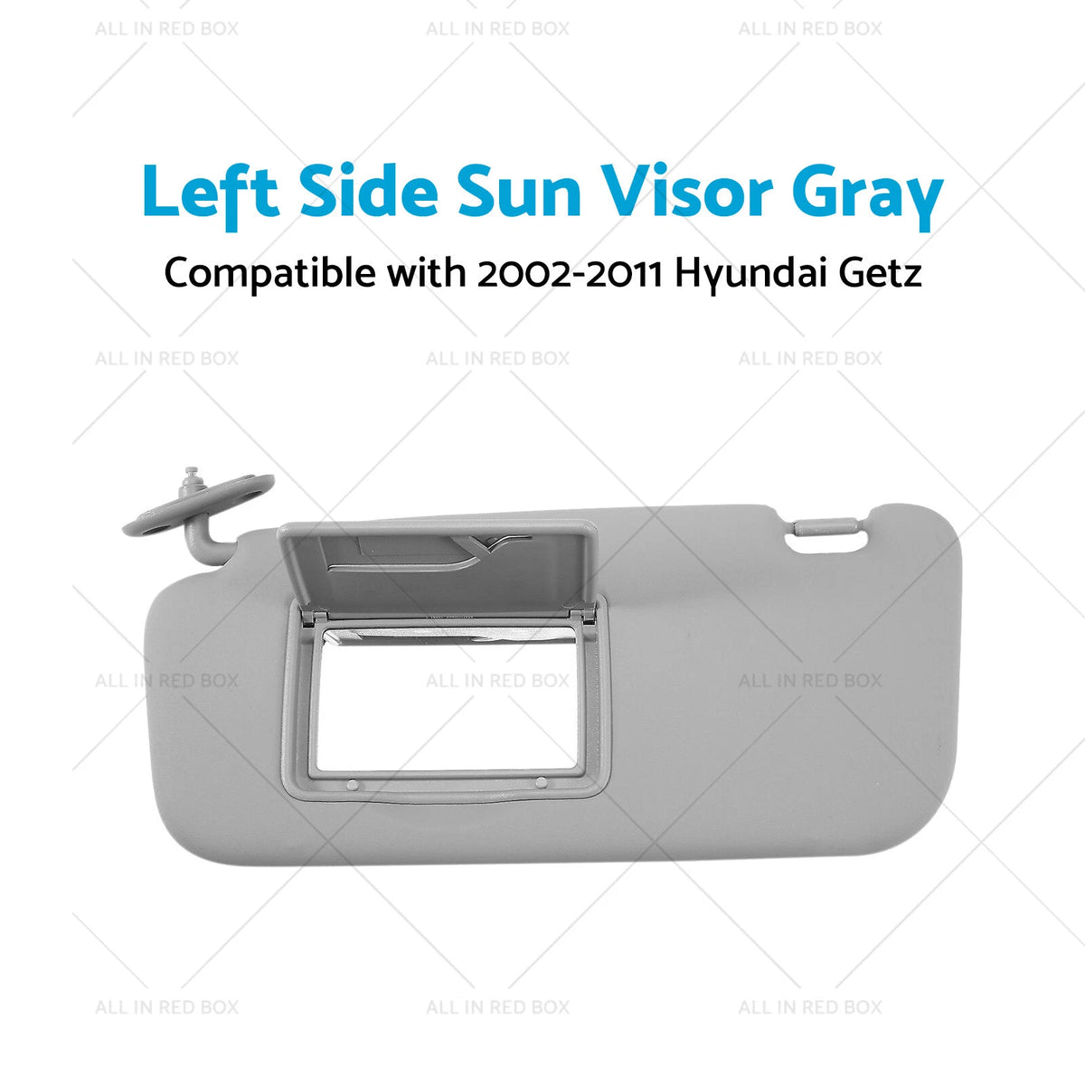 Front Left Sun Visor for Hyundai Getz (2002–2011) Gray