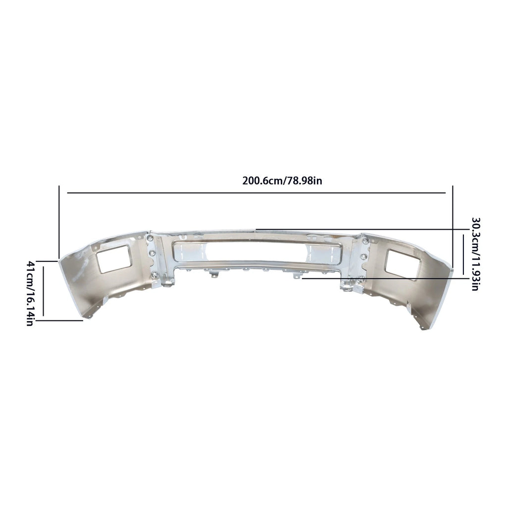 Steel Front Bumper for Chevy Silverado 2500 3500 (2015–2019) W/o Sensor Holes