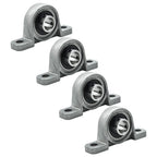 Set of 4 KP08 Pillow Block Bearings for Spherical Roller Support