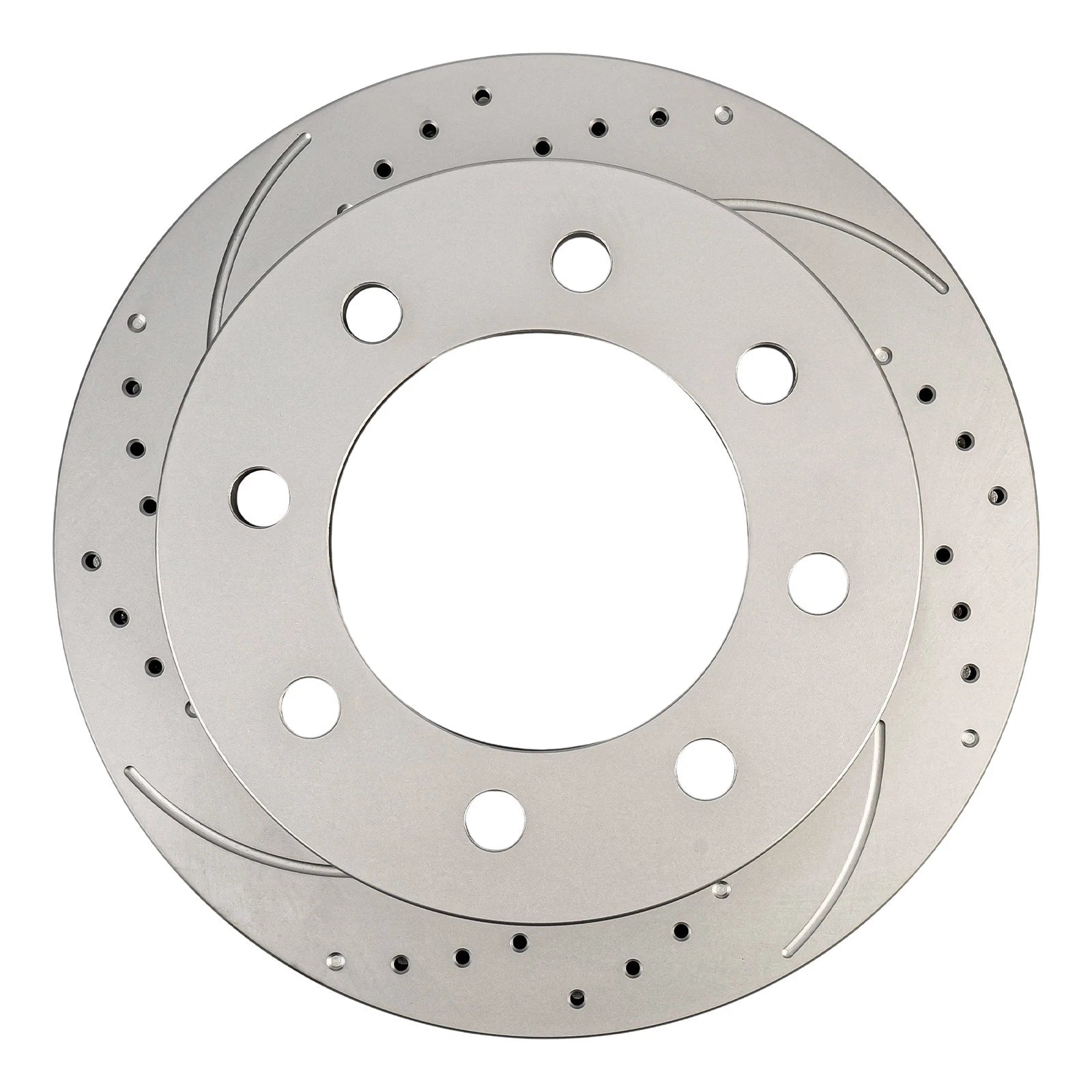 Front Drilled Slotted Disc Brake Rotors for 2000–2002 Dodge Ram 2500/3500 (2PC)