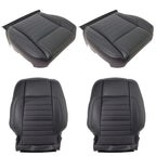 Leather Seat Cover Set for Ford Mustang GT Deluxe/Premium (2010–2014) Black