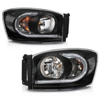 LED DRL Headlights for Dodge Ram 1500 2500 3500 (2006–2009)