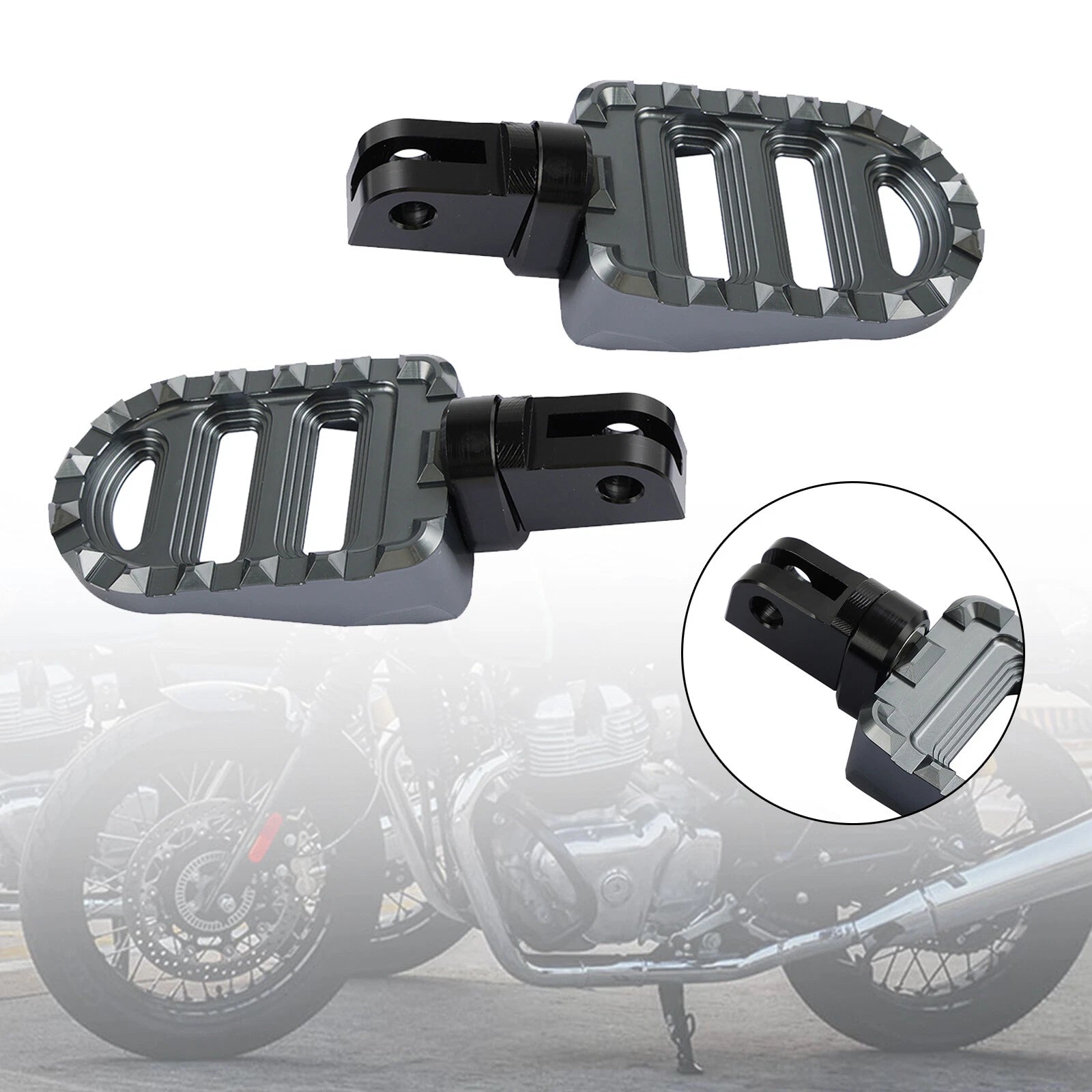 Front Footrests Foot Pegs for Interceptor 650, Continental 650 (2019–2023)