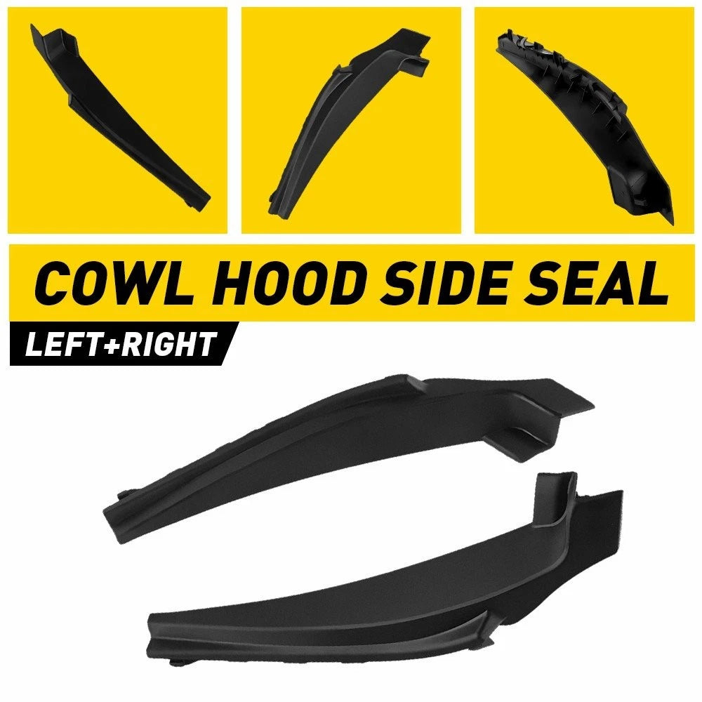 2X Windshield Wiper Cowl Extension Trim for Nissan Sentra (2013–2019)