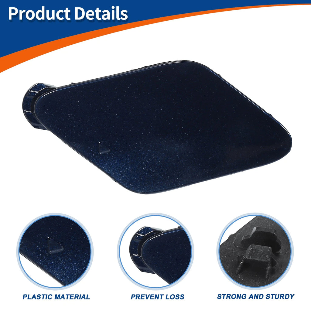 Tow Hook Cover for BMW 535i (2011–2016) No. 51117248065 Deep Sea Blue
