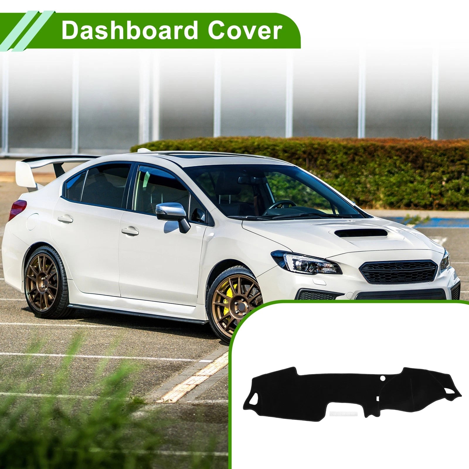Dashboard Cover Mat for Mazda MX-5 (2006–2015) - Black, Set of 1