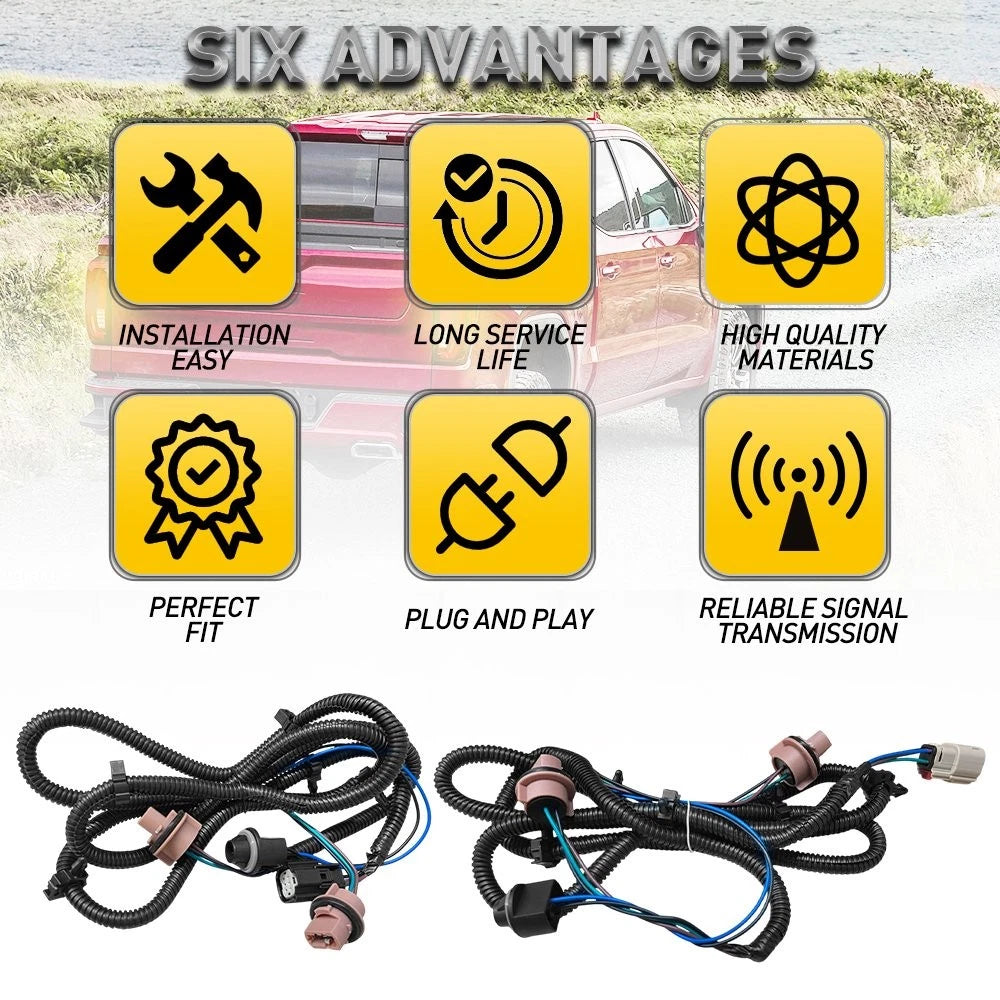 Tail Lamp Light Wiring Harness for Chevy Silverado GMC Sierra