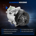 AC Compressor w/Clutch for Ford F-250, Lincoln (2003–2007) 6.0L