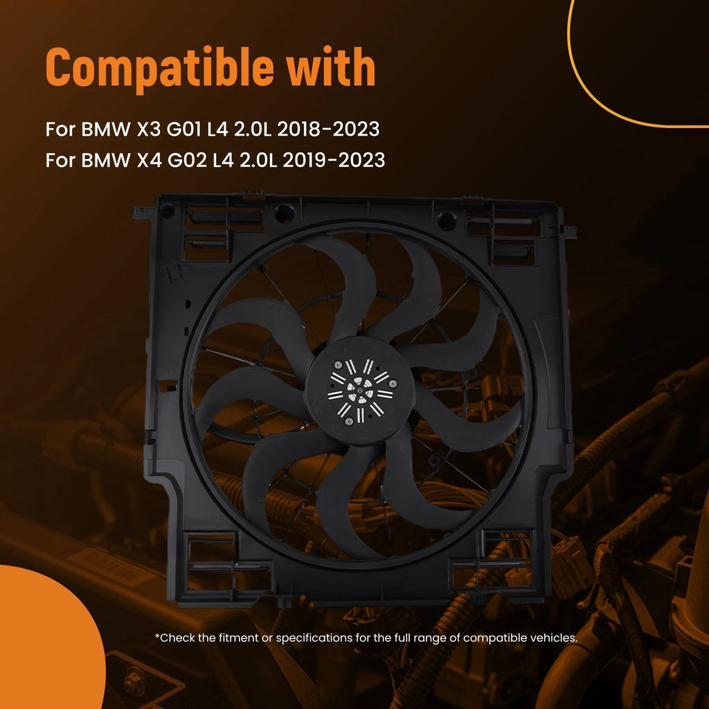 Radiator Cooling Fan for BMW X3 G01 X4 G02 (2018–2023) 17428487637 75319 400W