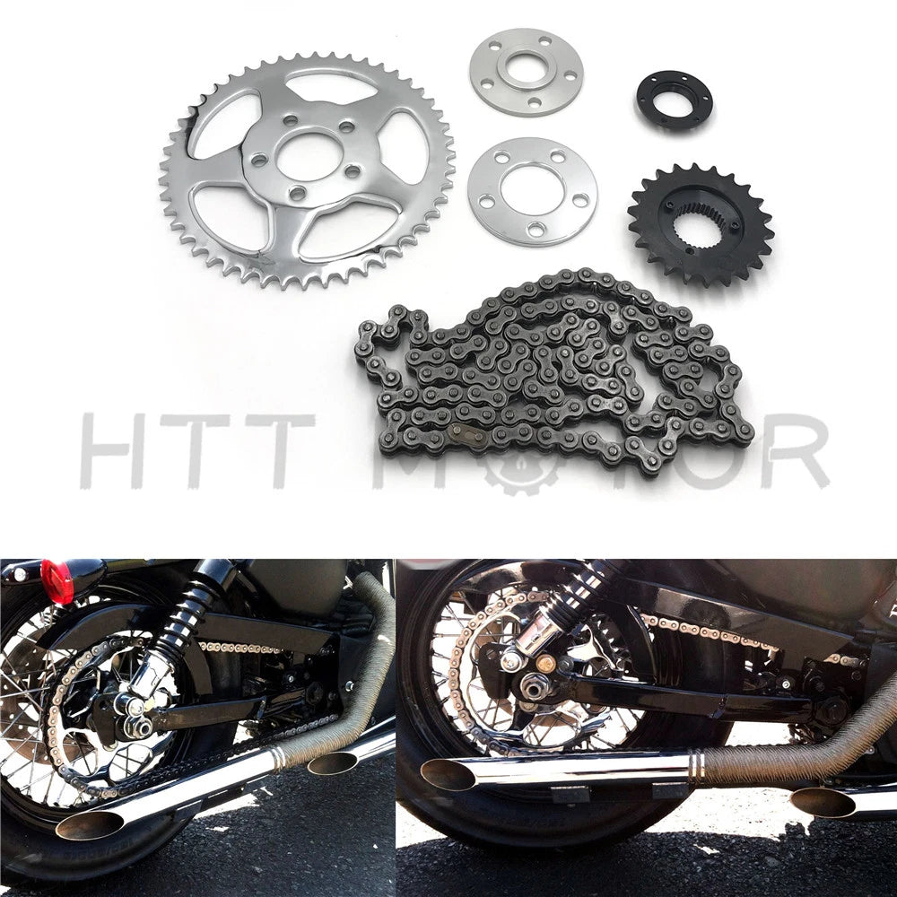 Chain Drive Transmission Sprocket Conversion for Harley Sportster (2000–2019)