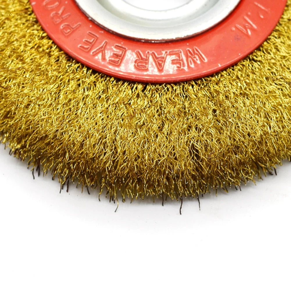 Heavy Duty Steel Wire Brush Wheel for Rust Removal (Choose Size)