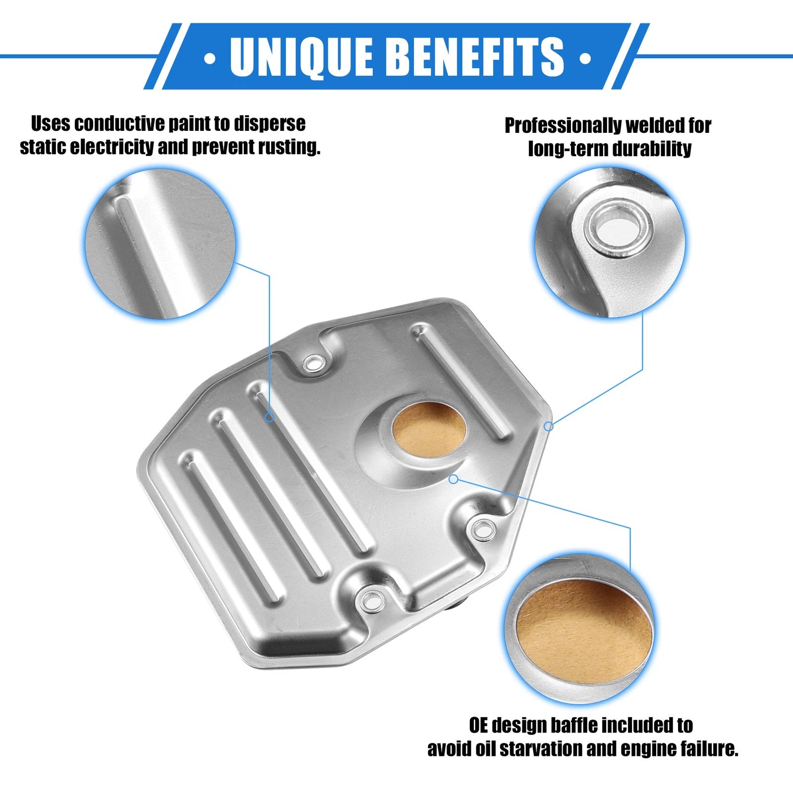 Transmission Filter Kit for Toyota Voxy 2.0L (2007–2011) Metal Silver Tone