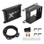 Universal Aluminum 30-Row Transmission Oil Cooler for British-Style Kit (2010–2019)