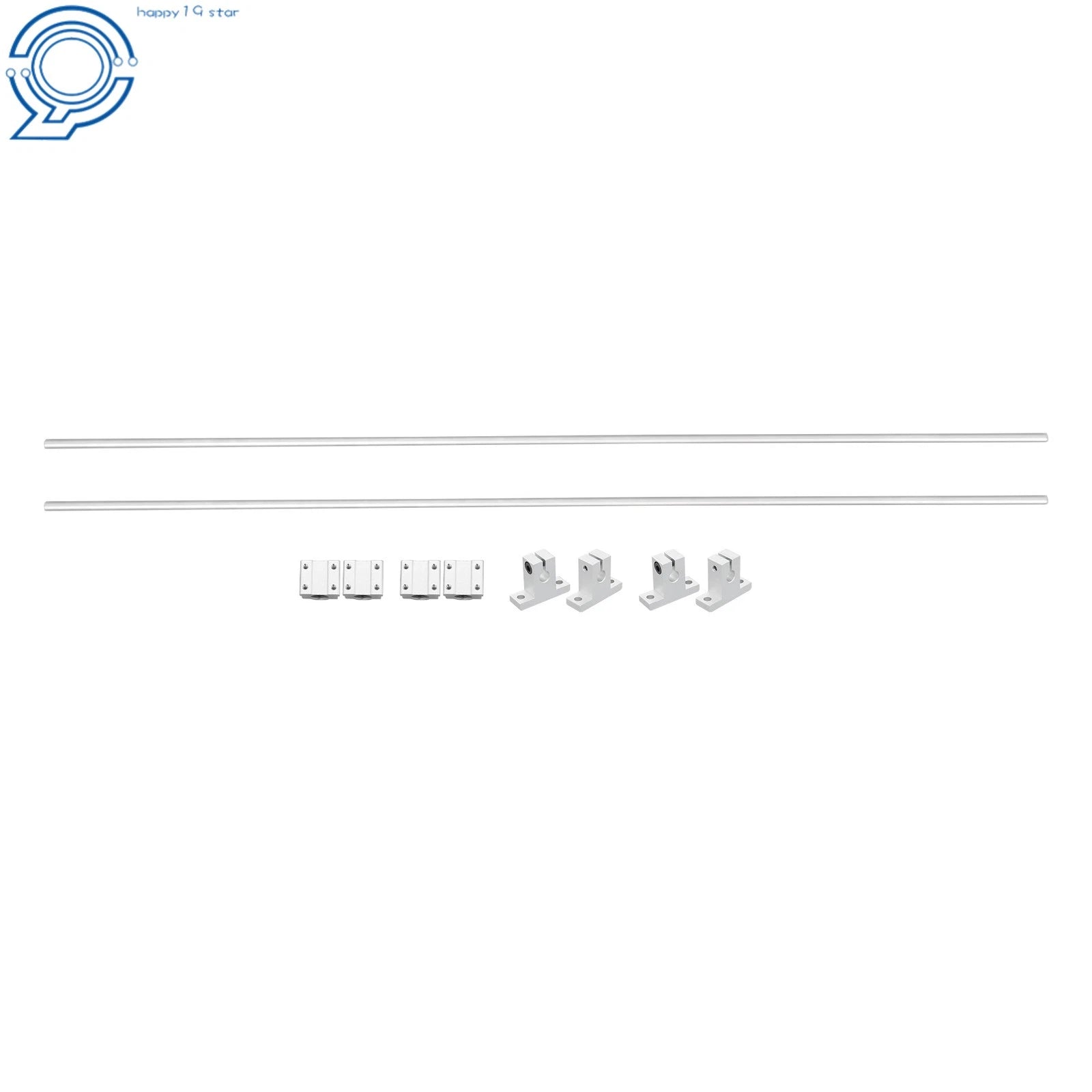 Set of 4 Linear Motion Rails for Precision Applications (800mm Length)