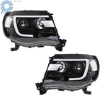 LED Projector Headlights for Toyota Tacoma (2005-2011) Black