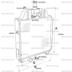 Radiator for Claas Renault Ceres 330 330X 340 340X 350 & Ergos