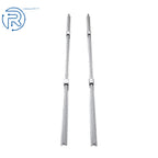 Set of 2 Linear Shaft Rails with 4 Square Type Bearings for Universal Use