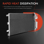 A/C condenser with trans oil cooler for Ford Focus (2008-2011)