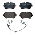 Hella Rear Low-Met Disc Brake Pad Set w/Sensor for Audi Q8 SQ7 SQ8 (2019–2020)