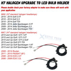 LED Headlight Adapter Holder for VW Golf MK6 MK7 Jetta (2012-2019)
