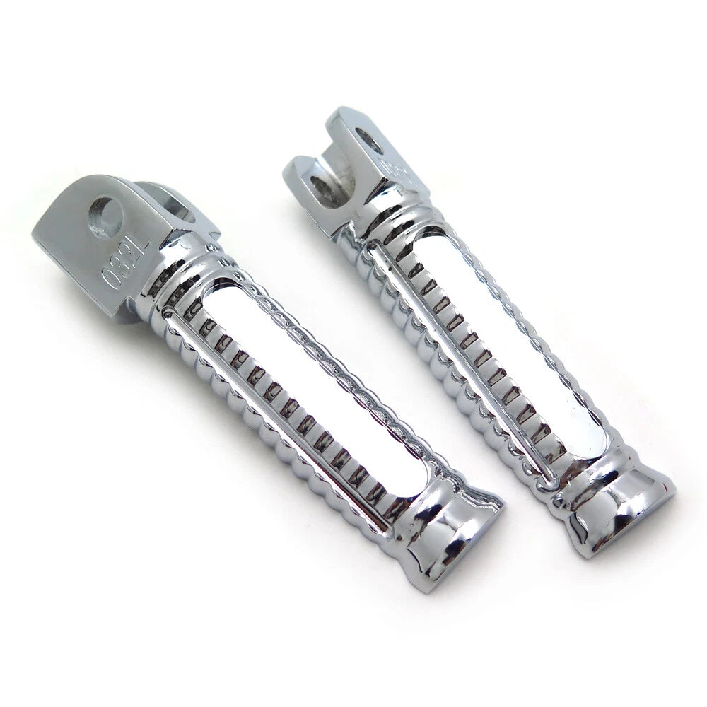 Front Foot Pegs for Yamaha YZF 600R R6 R6S R1 FZ6 FZ Fazer XJR FJR 1300 (Chromed)
