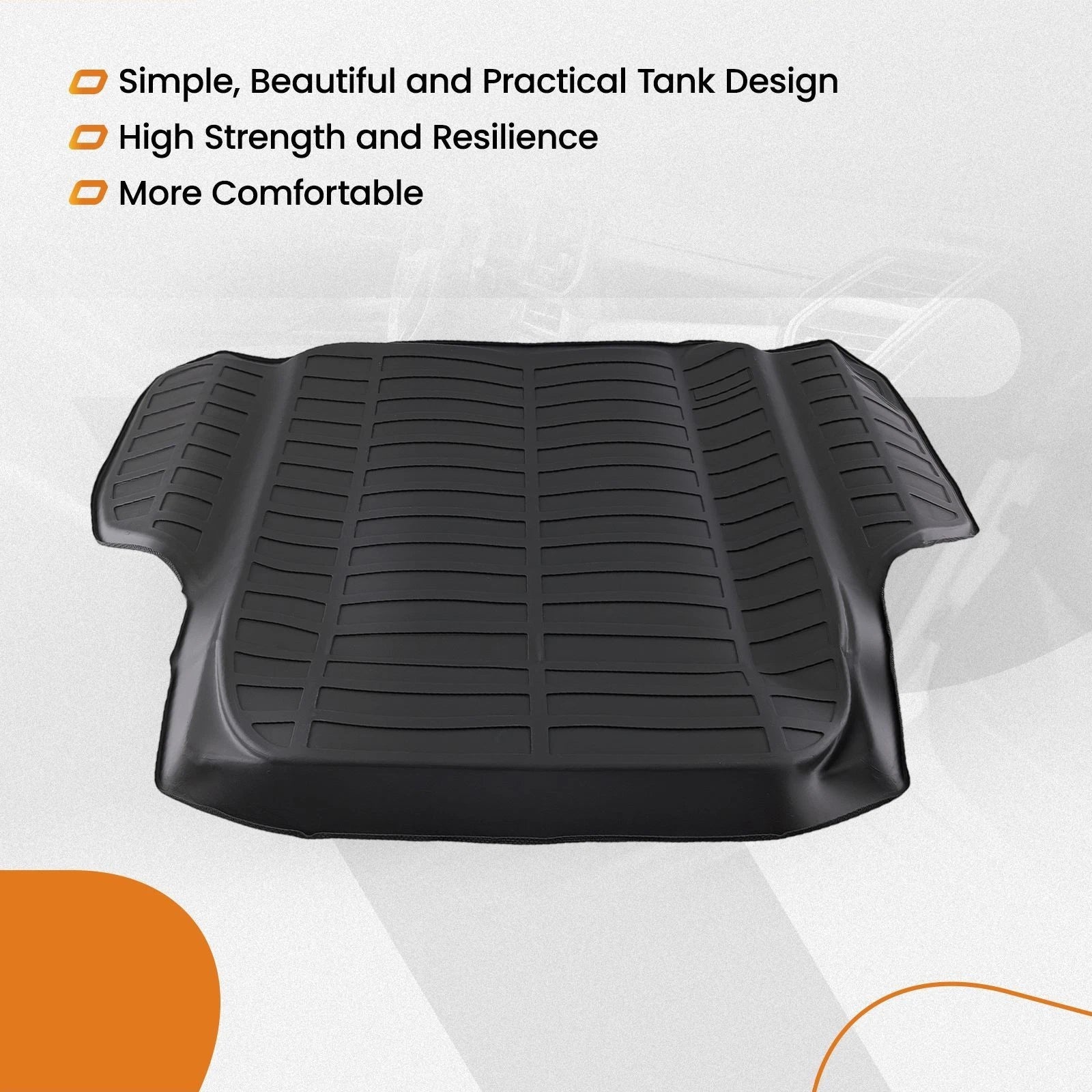 Cargo Liner Trunk Bed Mat for Honda Accord (2023–2024) TPE Waterproof Black