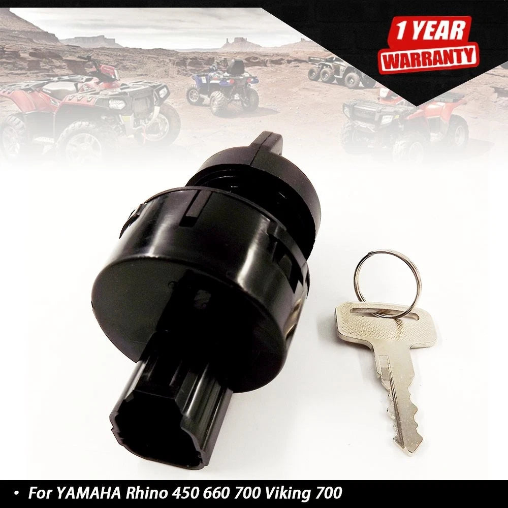 Ignition Switch for Yamaha Rhino 450 660 700 Viking 700 VI Wolverine R-Spec (2004–2020)