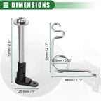Fuel Door Hinge Pin Kit for Ford (2004–2004) 4L3Z-9927936-BA Stainless Steel