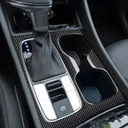 Carbon Fiber Gear Shift Panel Cover Trim Decor for Hyundai Tucson (2022–2023)