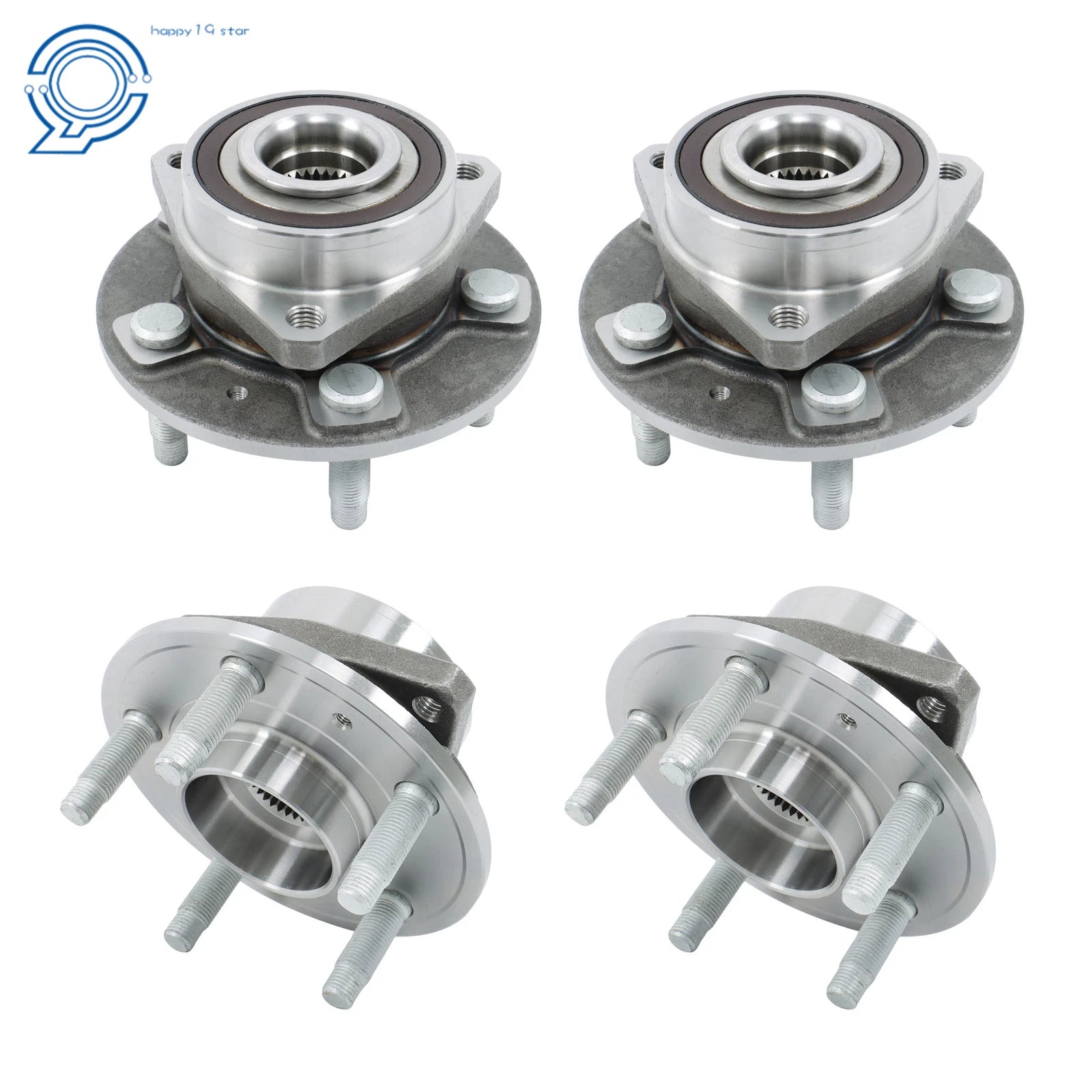 Set of 4 Wheel Hub Bearings for Cadillac CTS (2008–2013) 513282
