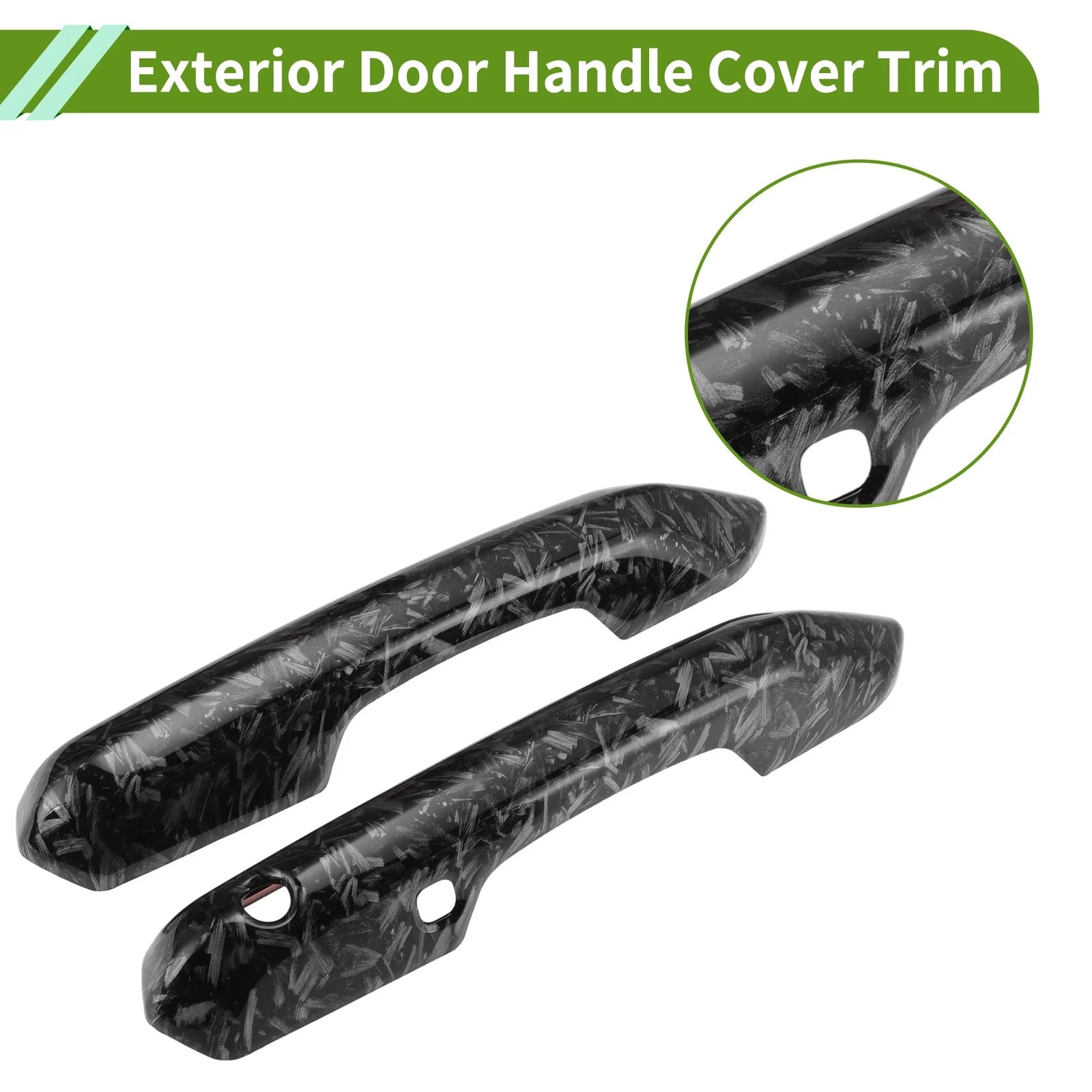 Set of 1 Exterior Door Handle Cover for Ford Mustang (2024–2025) Smart Forged Grain