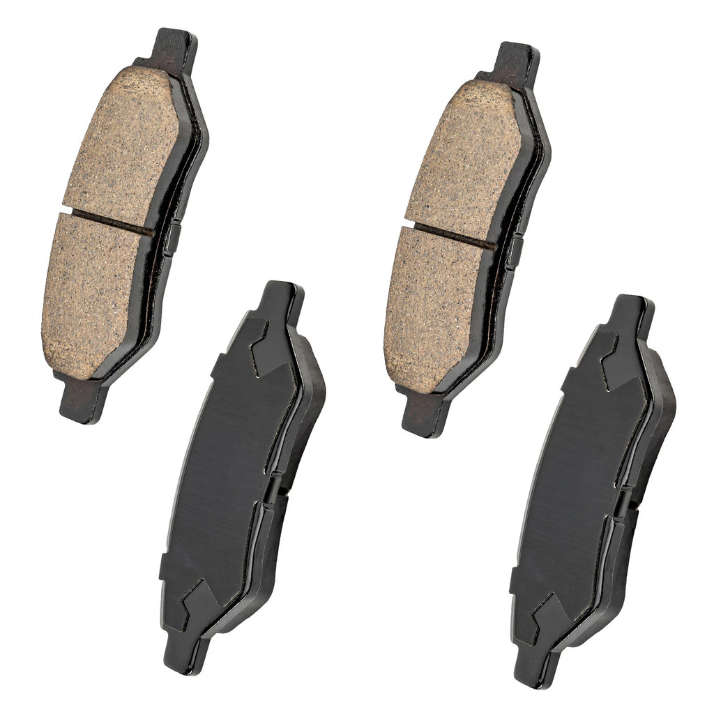 Rear Ceramic Brake Pads with Hardware for Cadillac CTS Chevy Camaro Saab 9-4X (2009–2016)