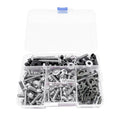 190pcs Silver Aluminum Fairing Bolts Kit for Yamaha YZF R1 (1998–2021), YZF R6 (1999–2020)