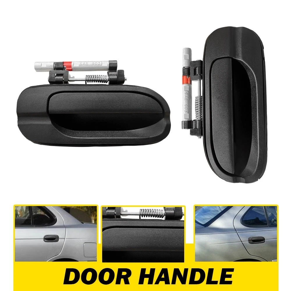 2X Rear Left Right Exterior Door Handle Black for Nissan Sentra (2000–2006)