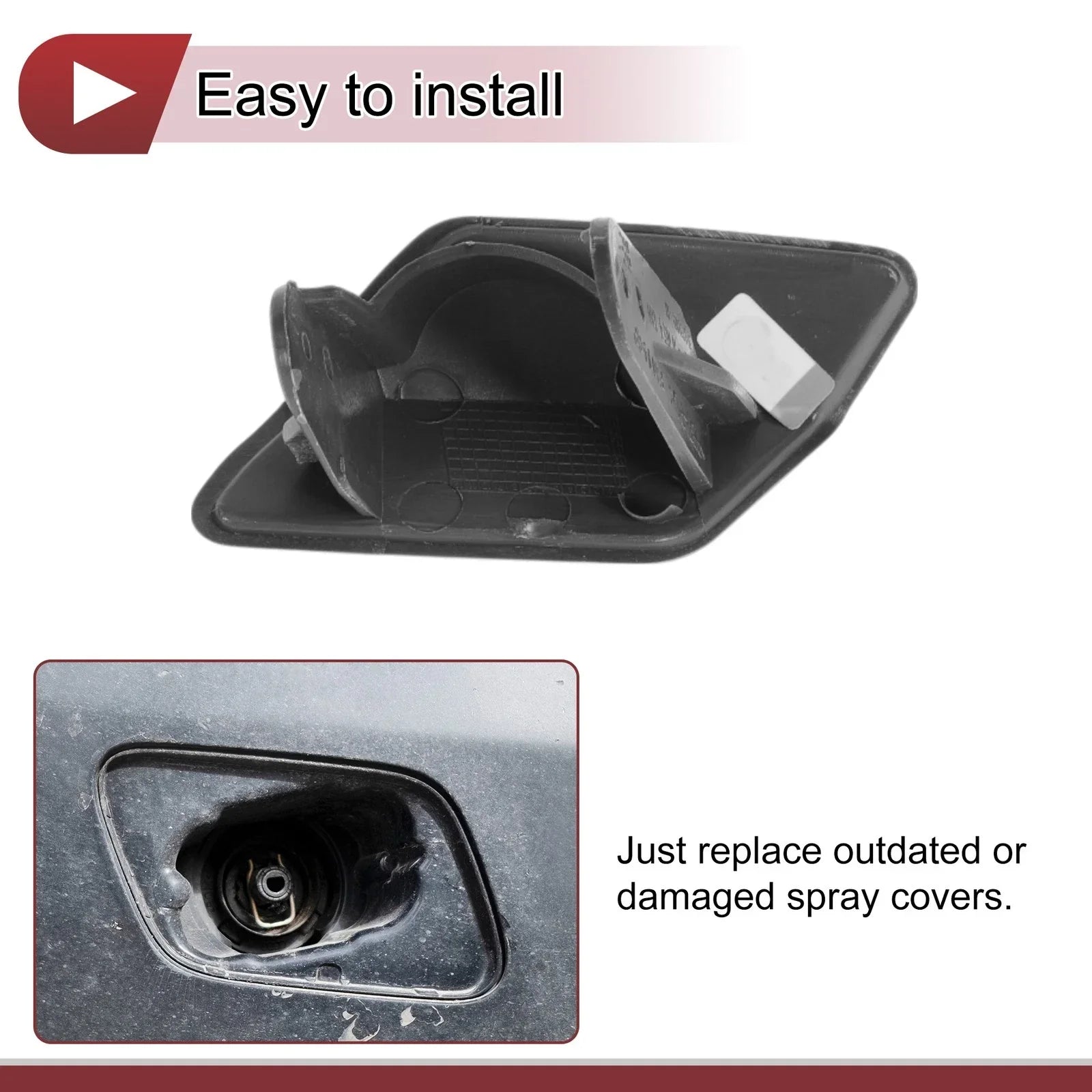 Front Right Bumper Trim Nozzle Cover for BMW 320i
