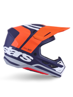 Alpinestars SM7 Core Helmet for Offroad (Small, Orange/Blue Matte)