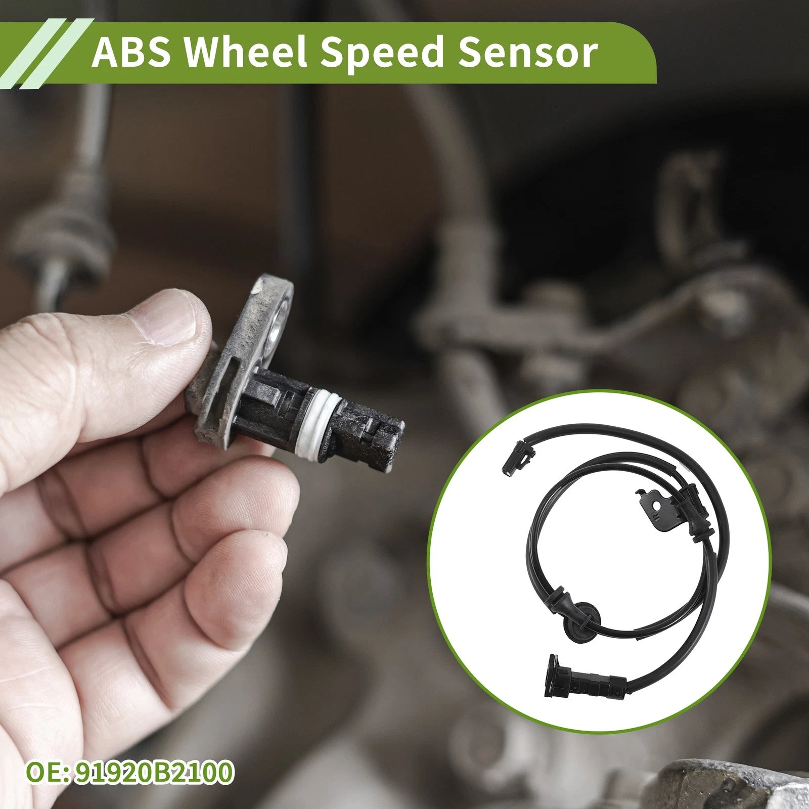 ABS Wheel Speed Sensor No. 91920B2100 for Kia Soul (2014–2019)