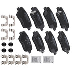 Set of 4 Front Rear Brake Pads for Hyundai Santa Fe (2010–2012) D1432 D1284