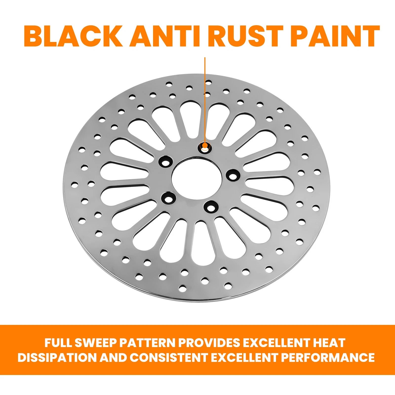 11.8" Front Brake Rotor for Harley Davidson Dyna  Rust Resistant
