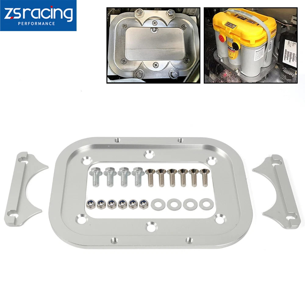 Billet Aluminum Battery Relocation Tray for Optima 34/78