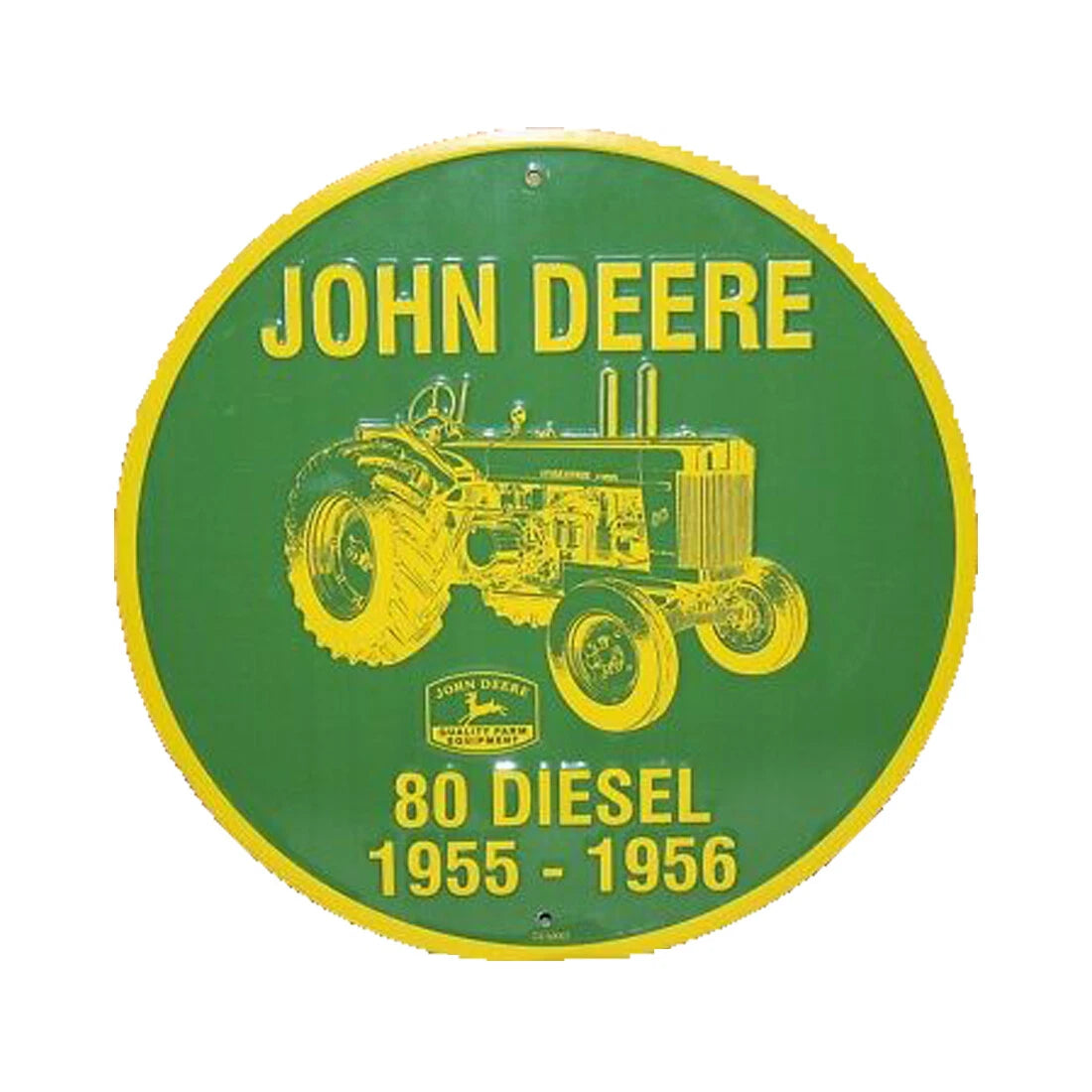 12" Round Tractor Sign for John Deere JD 80 (1855–1956)