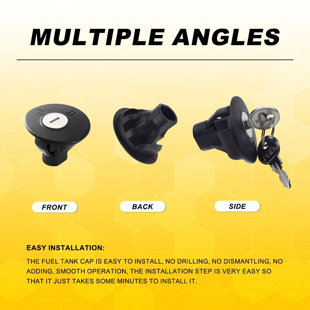 Locking Gas Fuel Tank Cap for Ford (Fits Various Models)